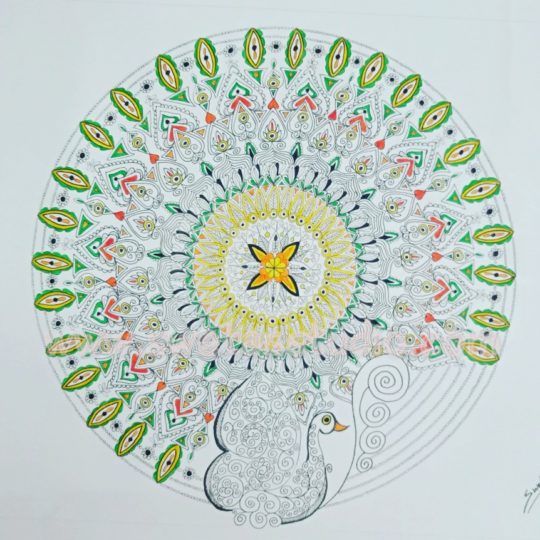 Peacock mandala